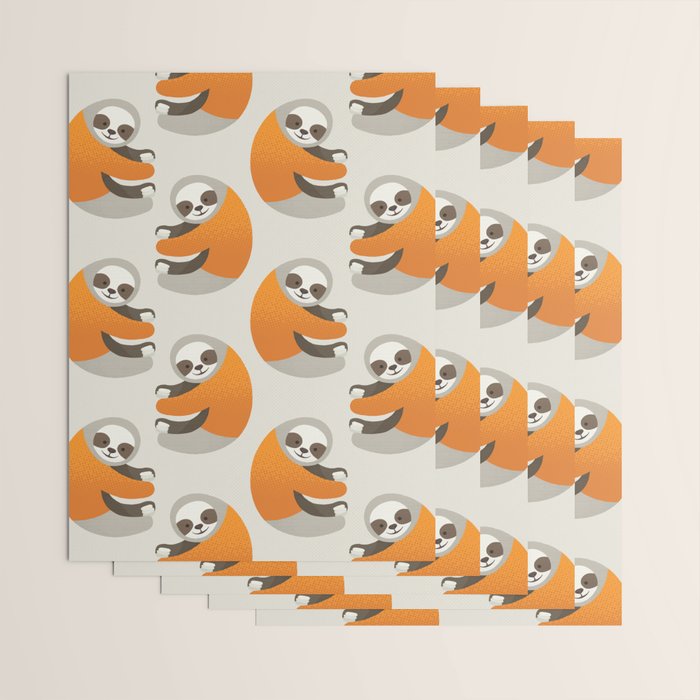 Whimsy Sloth Wrapping Paper Gallery Image 3