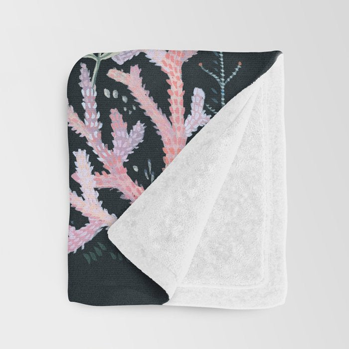 Whales and Coral Throw Blanket Gallery Image 3