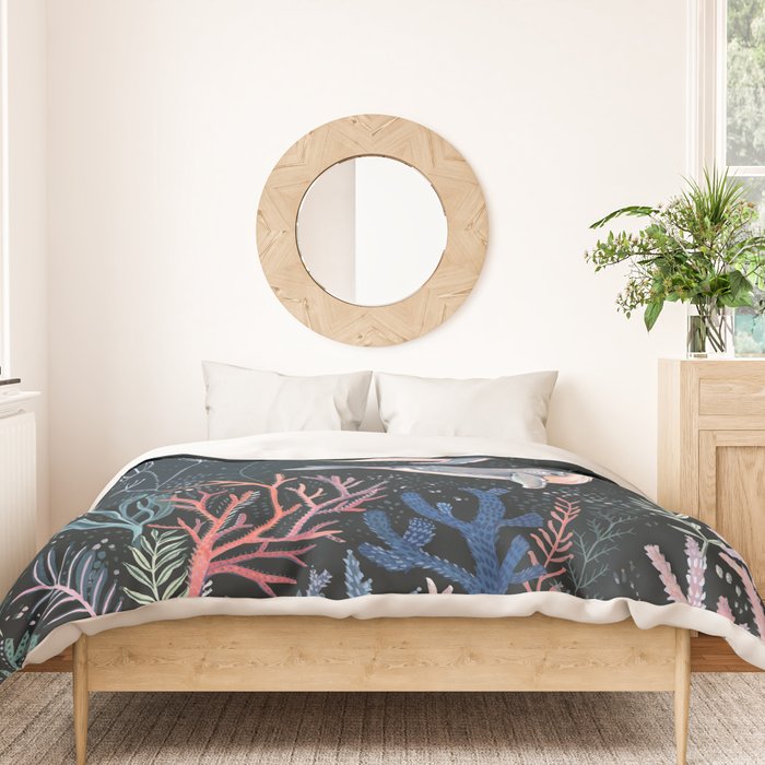 Whales and Coral Duvet Cover Gallery Image 3