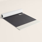 Black & White Minimalist Abstract Shapes Patterns Black Ink Painting Yoga Mat Gallery Image 2
