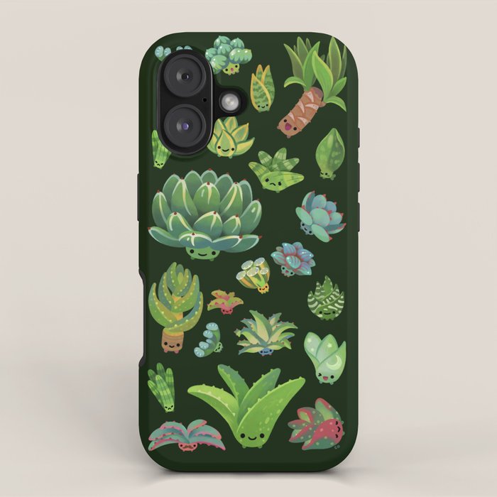 Baby succulent 1 - dark iPhone Case Gallery Image 1