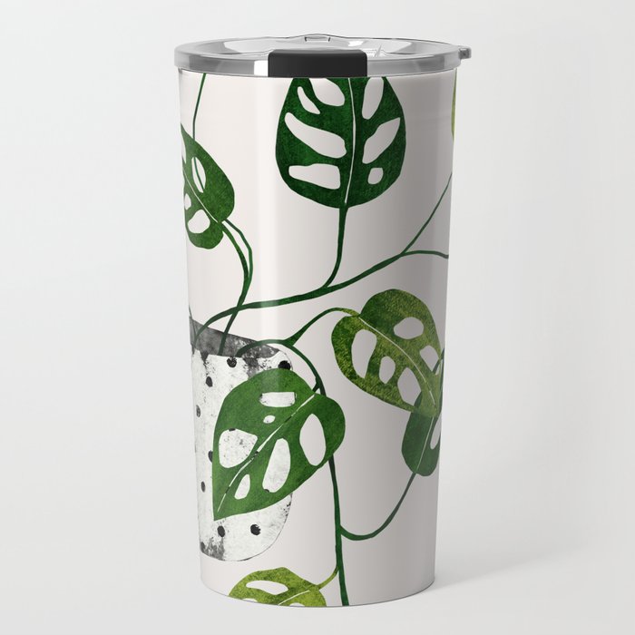 Monstera obliqua interior plant Travel Mug Gallery Image 1