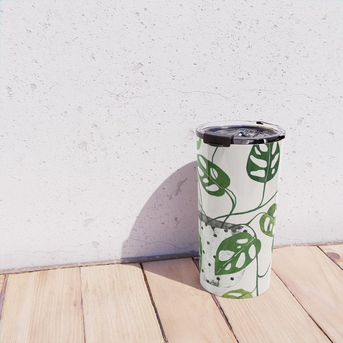 Monstera obliqua interior plant Travel Mug Gallery Image 4