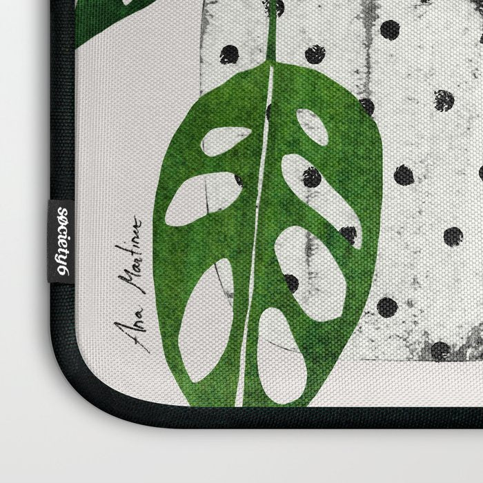 Monstera obliqua interior plant Laptop Sleeve Gallery Image 3