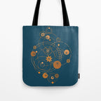 Lotus pool geometry Tote Bag Gallery Image 1