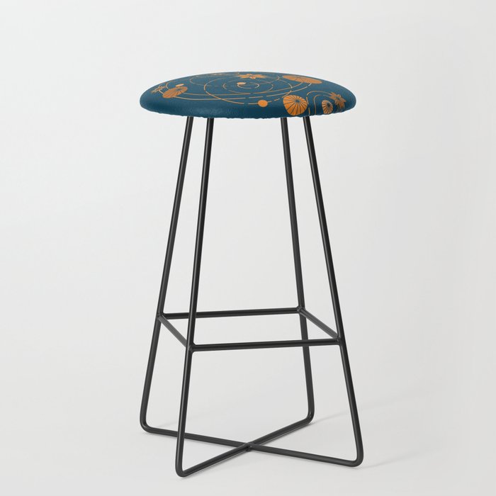Lotus pool geometry Stool Gallery Image 1