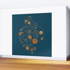 Lotus pool geometry Wall Mural Gallery Image 2