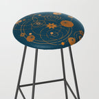 Lotus pool geometry Stool Gallery Image 2