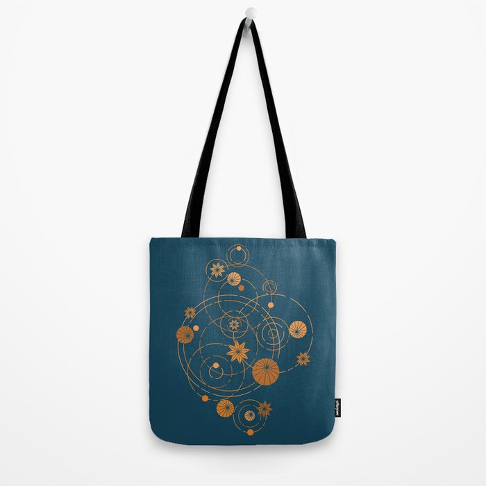 Lotus pool geometry Tote Bag Gallery Image 2