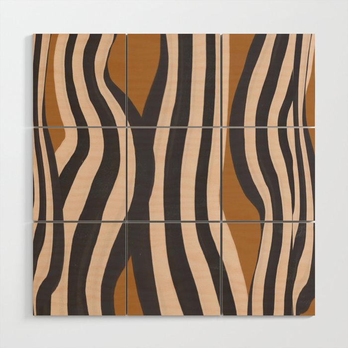 Abstract Lines 2 Wood Wall Art Gallery Image 1