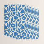 Blue flower nature art pattern Wrapping Paper Gallery Image 3