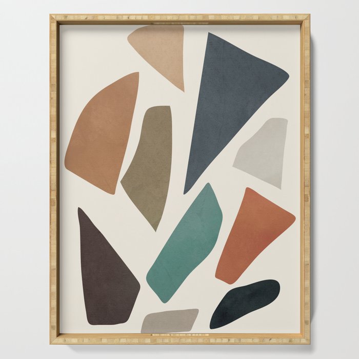 Colorful Shapes I Serving Tray Gallery Image 1