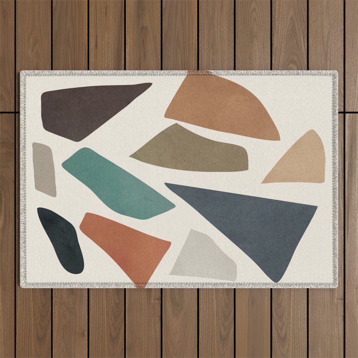Colorful Shapes I Outdoor Rug Gallery Image 1