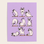 Siamese Cat Yoga Poster Gallery Image 4