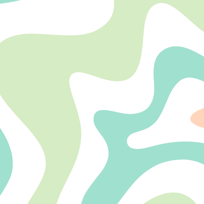 Retro Liquid Candy Swirl Abstract Pattern in Pastel Mint Teal and Salmon Blush on White Coffee Mug Gallery Image 2