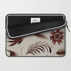 floral folk background red Laptop Sleeve Gallery Image 2