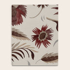 floral folk background red Notebook Gallery Image 4