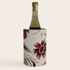 floral folk background red Wine Chiller Gallery Image 3