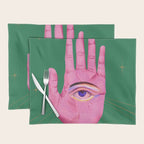 Pink Psychedelic Evil Eye Placemat Gallery Image 1
