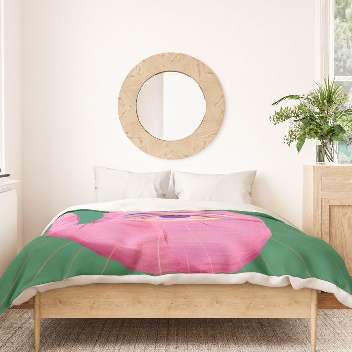 Pink Psychedelic Evil Eye Duvet Cover Gallery Image 3