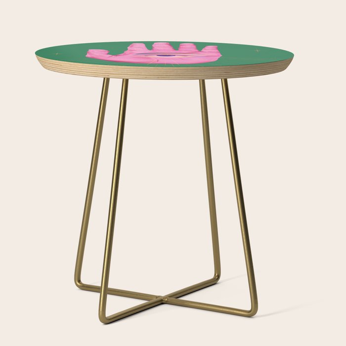 Pink Psychedelic Evil Eye Side Table Gallery Image 1