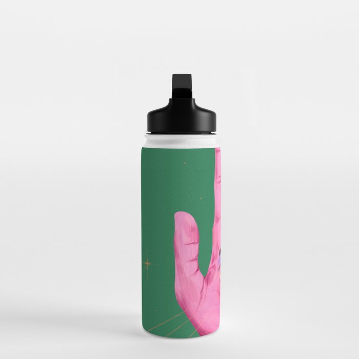 Pink Psychedelic Evil Eye Water Bottle Gallery Image 3