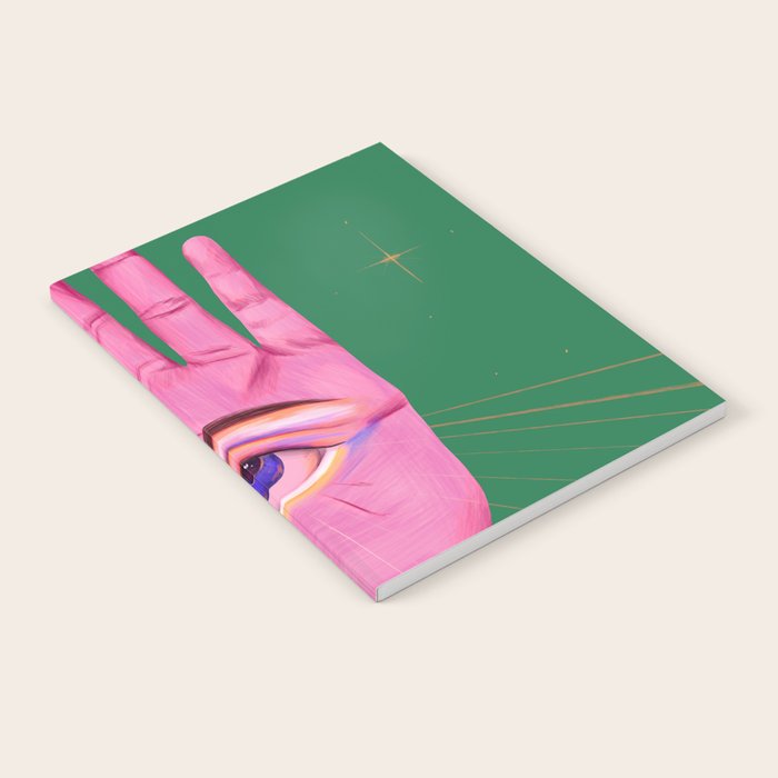 Pink Psychedelic Evil Eye Notebook Gallery Image 1