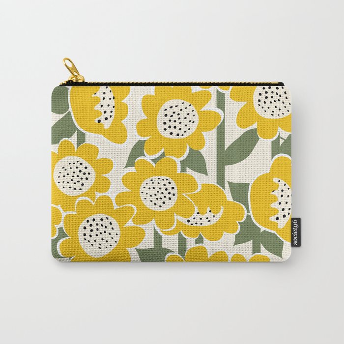 Sunny Flowers #1 Carry All Pouch Gallery Image 1