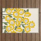 Sunny Flowers #1 Outdoor Rug Gallery Image 1