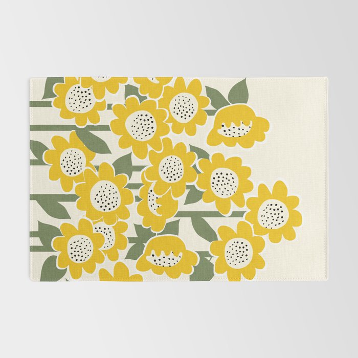 Sunny Flowers #1 Rug Gallery Image 2