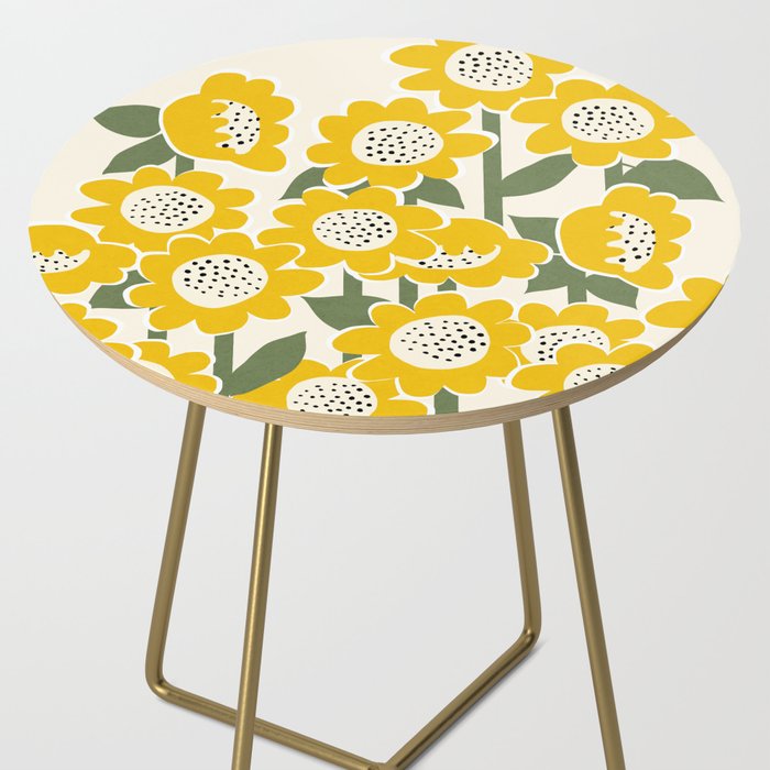 Sunny Flowers #1 Side Table Gallery Image 2