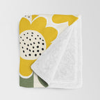 Sunny Flowers #1 Throw Blanket Gallery Image 3