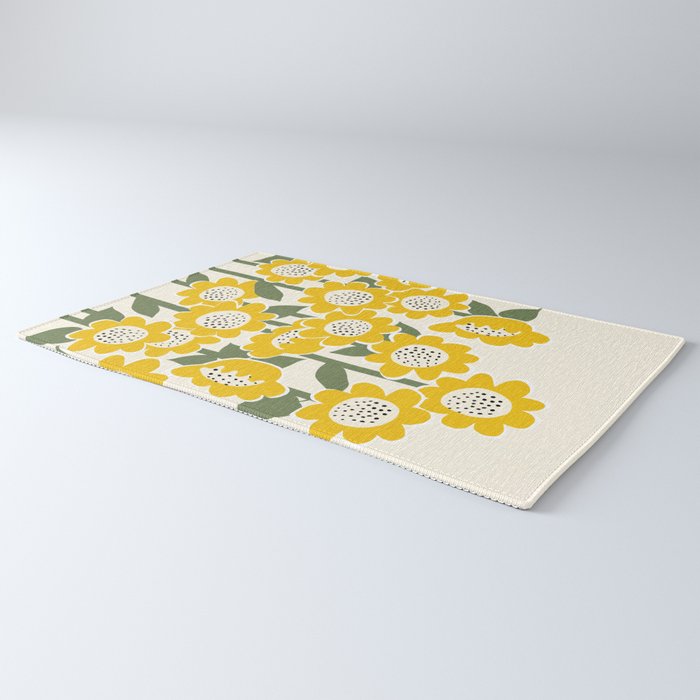 Sunny Flowers #1 Rug Gallery Image 3