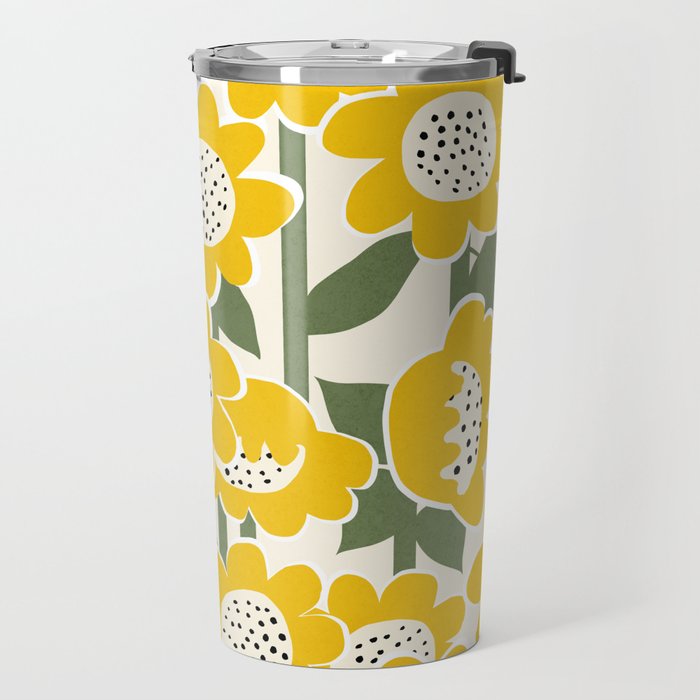 Sunny Flowers #1 Travel Mug Gallery Image 2