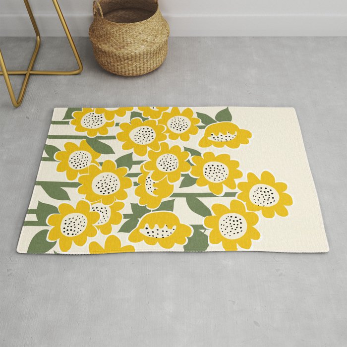 Sunny Flowers #1 Rug Gallery Image 1