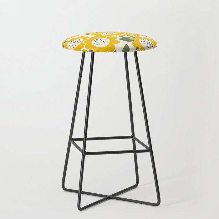 Sunny Flowers #1 Stool Gallery Image 1