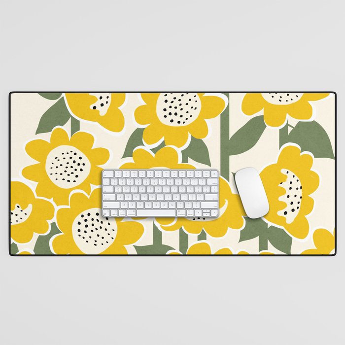 Sunny Flowers #1 Desk Mat Gallery Image 1