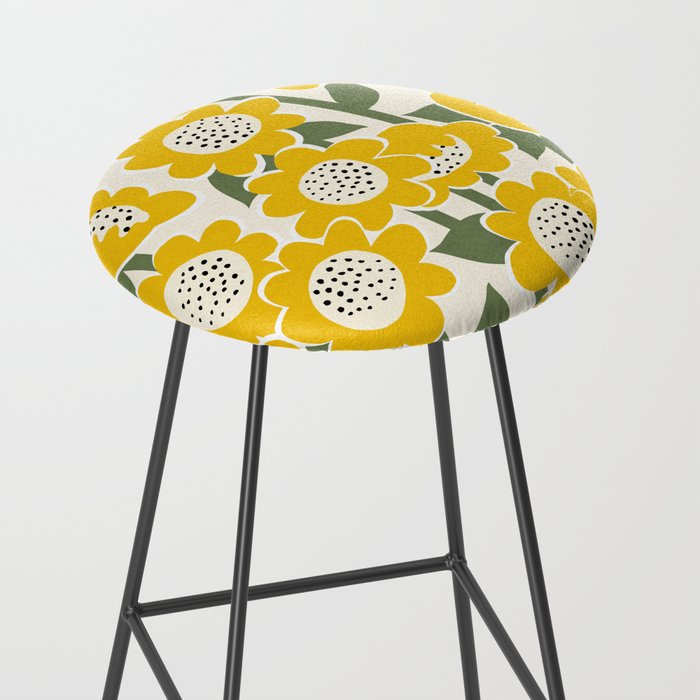 Sunny Flowers #1 Stool Gallery Image 2