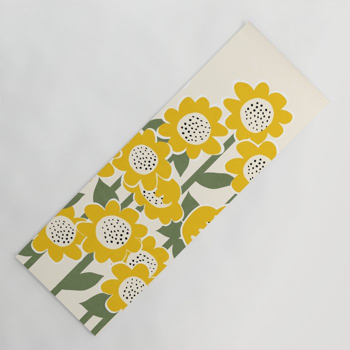 Sunny Flowers #1 Yoga Mat Gallery Image 1