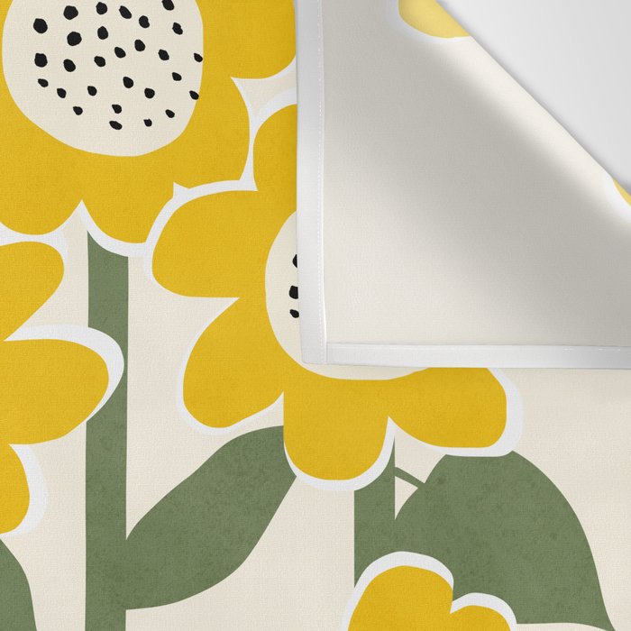Sunny Flowers #1 Wall Tapestry Gallery Image 3