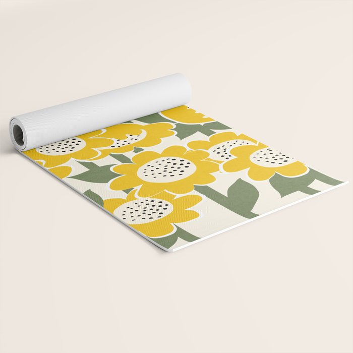 Sunny Flowers #1 Yoga Mat Gallery Image 2