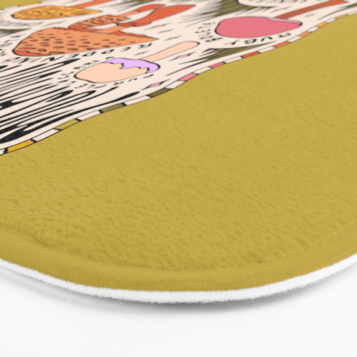 Mushrooms of Indiana Bath Mat Gallery Image 3