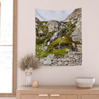 Chasm Lake Waterfall Wall Tapestry Gallery Image 2