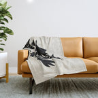 Bushy Bloom Throw Blanket Gallery Image 1