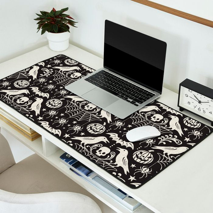 All Hallows' Eve - Black Ivory Halloween Desk Mat Gallery Image 2
