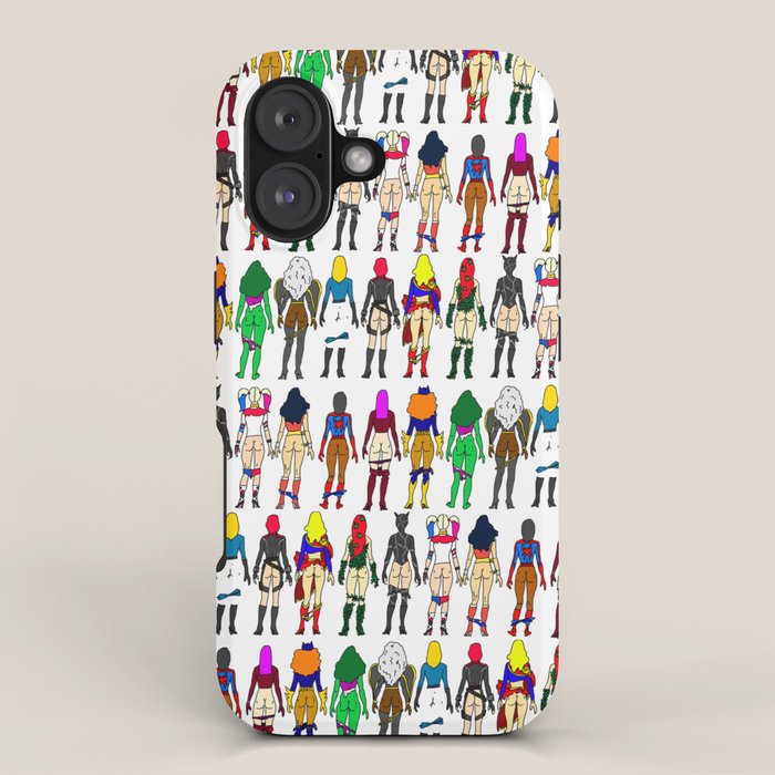 Superhero Butts - Girls Superheroine Butts LV iPhone Case Gallery Image 1