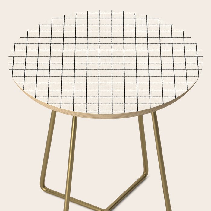 LINEN GRID Side Table Gallery Image 2