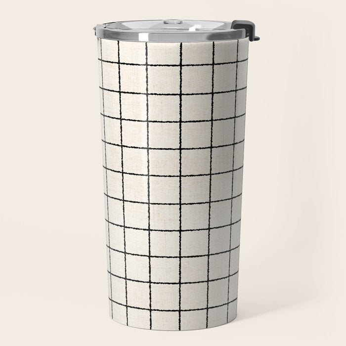 LINEN GRID Travel Mug Gallery Image 2