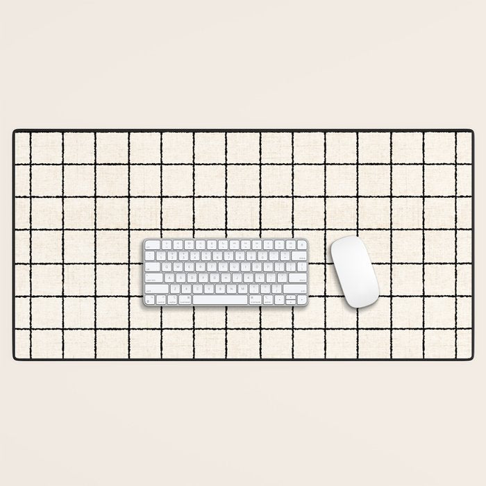 LINEN GRID Desk Mat Gallery Image 1