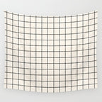 LINEN GRID Wall Tapestry Gallery Image 4